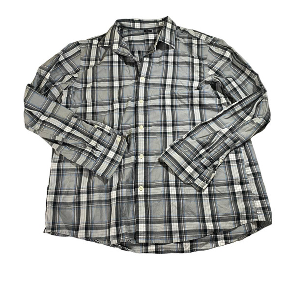 Michael Michael Kors Plaid Button Up Shirt Men's XL - Picture 1 of 8